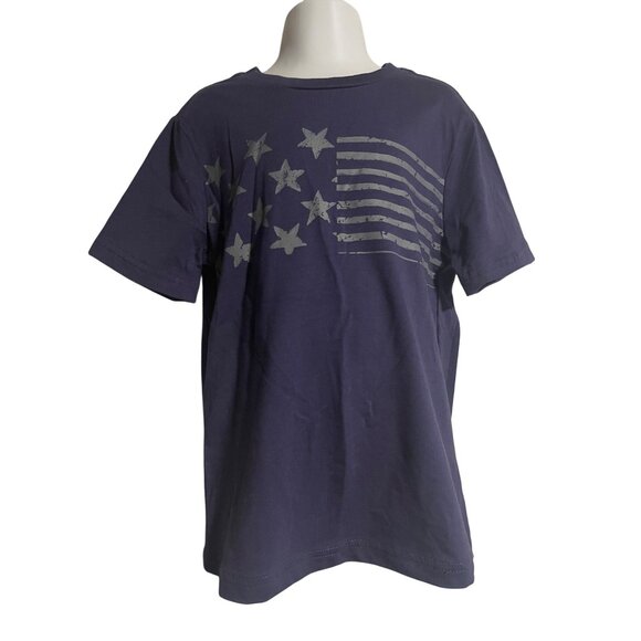 Tommy Bahama Kids 2-Pack USA Graphic Tank & Tee White Red Blue Star Stripe S 5/6 - Picture 2 of 12